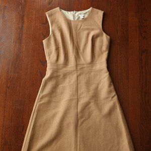 J. Crew Wool Camel Dress sz 2 NWT